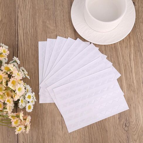 1020pcs/10 Sheets Self-Adhesive Photo Corners, Clear Safe Mounting Picture Edge Stickers for Scrapbooks Journals Family Albums in Saudi Arabia