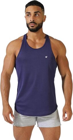 Jed North Men's Quick Dry Microfiber Bodybuilding Stringer Tank Top Y-Back Racerback in Saudi Arabia