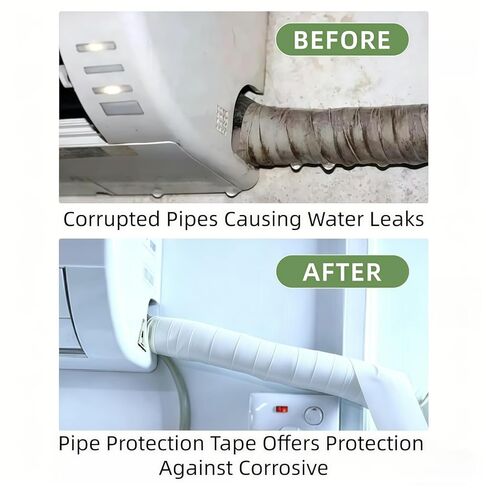 Pipe Wrap Tape,PVC Corrosion Protection,Width White Insulation Tape for Drain Pipe, Metal & Electrical Piping, Underground Pipe ，100' Length x 2" Width -10 Mil Thick in Saudi Arabia