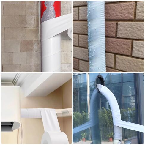 Pipe Wrap Tape,PVC Corrosion Protection,Width White Insulation Tape for Drain Pipe, Metal & Electrical Piping, Underground Pipe ，100' Length x 2" Width -10 Mil Thick in Saudi Arabia
