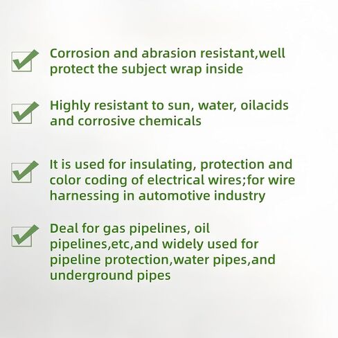 Pipe Wrap Tape,PVC Corrosion Protection,Width White Insulation Tape for Drain Pipe, Metal & Electrical Piping, Underground Pipe ，100' Length x 2" Width -10 Mil Thick in Saudi Arabia