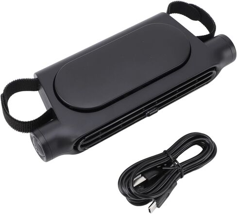 Zerodis USB Car Seat Cooling Fan, Bladeless Turbo Powerful Airflow Car Backseat Headrest Fan with Three Speed Settings Fit for Front Rear Passengers Babies Pets (Black) in Saudi Arabia