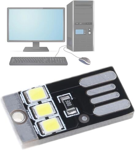 5 قطعة USB LED مصباح ضوء الليل جيب بطاقة مصباح سلاسل المفاتيح LED أضواء كتاب القراءة لأجهزة الكمبيوتر المحمول الطاقة in Saudi Arabia