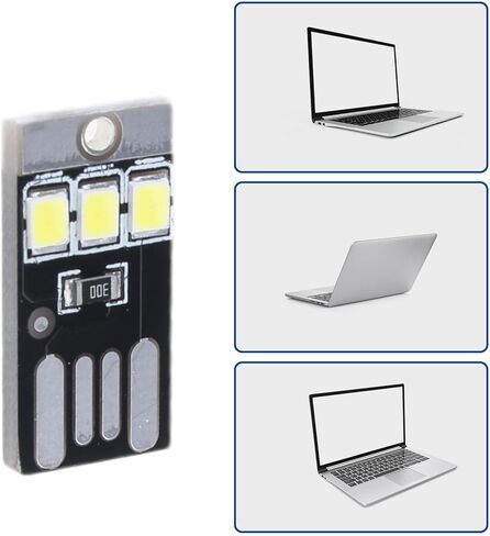 5 قطعة USB LED مصباح ضوء الليل جيب بطاقة مصباح سلاسل المفاتيح LED أضواء كتاب القراءة لأجهزة الكمبيوتر المحمول الطاقة in Saudi Arabia