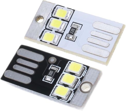 5 قطعة USB LED مصباح ضوء الليل جيب بطاقة مصباح سلاسل المفاتيح LED أضواء كتاب القراءة لأجهزة الكمبيوتر المحمول الطاقة in Saudi Arabia
