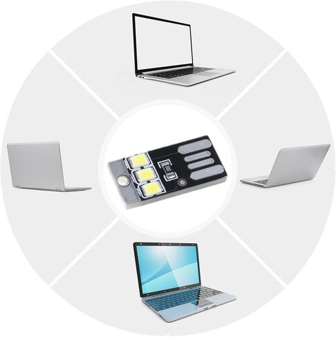 5 قطعة USB LED مصباح ضوء الليل جيب بطاقة مصباح سلاسل المفاتيح LED أضواء كتاب القراءة لأجهزة الكمبيوتر المحمول الطاقة in Saudi Arabia