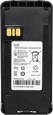 10-Pack PMNN4476A PMNN4476 PMNN4080 CP185 Two-Way Radio Battery 7.4V 2600mAh Li-ion Replacement for Motorola CP100D XIR C1200 CP1200 CP1300 CP1600 CP1660 CP476 EP350 Talkabout Radios+Belt Clip in Saudi Arabia
