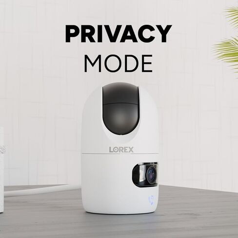 Lorex Connect 2K Indoor Dual Lens Wi-Fi 6 Camera | New Connect App | 360° Pan-Tilt | Person & Pet Detection | Color Night Vision | Instant Call | 2-Way Talk | Cloud & Local Storage Option in Saudi Arabia