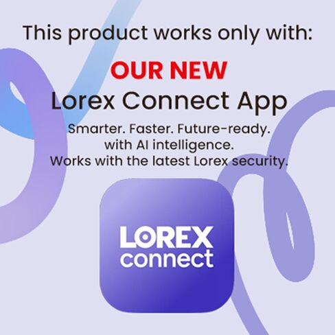 Lorex Connect 2K Indoor Dual Lens Wi-Fi 6 Camera | New Connect App | 360° Pan-Tilt | Person & Pet Detection | Color Night Vision | Instant Call | 2-Way Talk | Cloud & Local Storage Option in Saudi Arabia