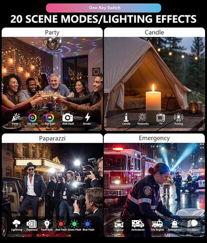 LOUERN 15W RGB Video Light، 0-359° Hue، 1800K-9000K CRI95+، 20 تأثيرات مشهد، 2600 مللي أمبير قابلة لإعادة الشحن، موزع مغناطيسي، حذاء بارد، للتصوير الفوتوغرافي والصور الشخصية وتصوير المنتجات ومدونات الفيديو in Kuwait