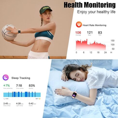 Smart Watch for Men Women, 2026 Release (Answer/Make Call) 1.96" HD Fitness Tracker Running Watch,IP68 Waterproof, Pedometer,Step/Sleep/Heart Rate Monitor,110+ Sport Mode Smartwatch for Android,Pink in Saudi Arabia