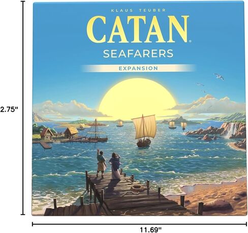 CATAN Seafarers Board Game Expansion (6th Edition) Strategy Game for Kids and Adults, Ages 12+, 3-4 Players, 60 Minute Playtime, Made by Catan Studio in Saudi Arabia