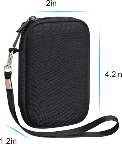 حقيبة حمل صلبة من Lacdo لجهاز SANDISK Extreme Portable SSD (طراز جديد) SDSSDE70 محرك الحالة الصلبة الخارجي 1 تيرابايت 2 تيرابايت 4 تيرابايت مقاوم للصدمات وطارد للماء SanDisk Extreme V3 SSD حقيبة سفر للتخزين، أسود in Kuwait