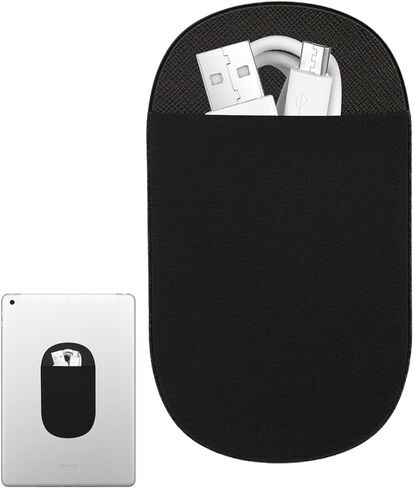 Mouse Holder for Laptop - Reusable Adhesive Slim Mouse Holder Case for Magic,Elastic - for Wireless No Glue Residues Compatible with Tablet or Laptop in Saudi Arabia
