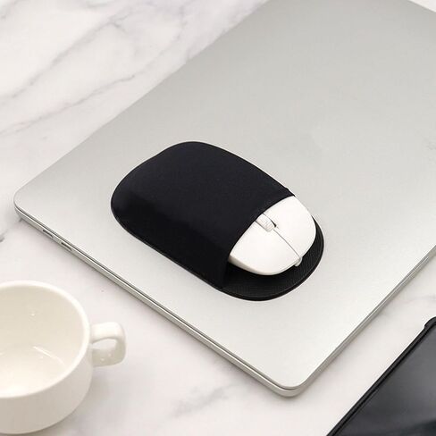 Mouse Holder for Laptop - Reusable Adhesive Slim Mouse Holder Case for Magic,Elastic - for Wireless No Glue Residues Compatible with Tablet or Laptop in Saudi Arabia