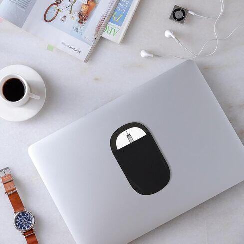 Mouse Holder for Laptop - Reusable Adhesive Slim Mouse Holder Case for Magic,Elastic - for Wireless No Glue Residues Compatible with Tablet or Laptop in Saudi Arabia