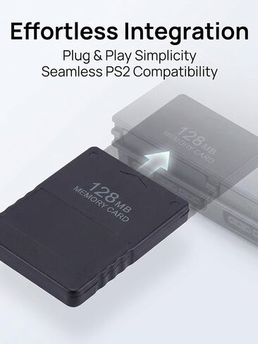 KooingTech PS2 Memory Card 128MB, Plug and Play Memory Card PS2, High Speed Memory Cards for All Versions of PS2, Including Standard Edition and Ultra Thin Edition in Saudi Arabia