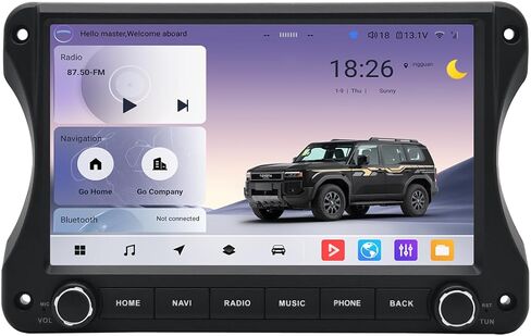 ستيريو سيارة Android 12 لسيارة Jeep Wrangler JL & Gladiator JT 2018-2022، شاشة لمس QLED 10 بوصة، 8 جيجابايت + 128 جيجابايت، CarPlay اللاسلكي وAndroid Auto، BT 5.0، 5G WiFi/4G LTE in Saudi Arabia