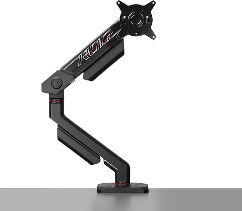 ROG Ergo Monitor Arm (AAS01R) – Mechanical Spring Monitor Mount with Desk Clamp and Grommet Mount, Holds Up to 49-inch* Within 13.5kg, Pivot/Swivel/Tilt/Rotation/Height Adjustable, VESA 100 x 100 mm in Saudi Arabia