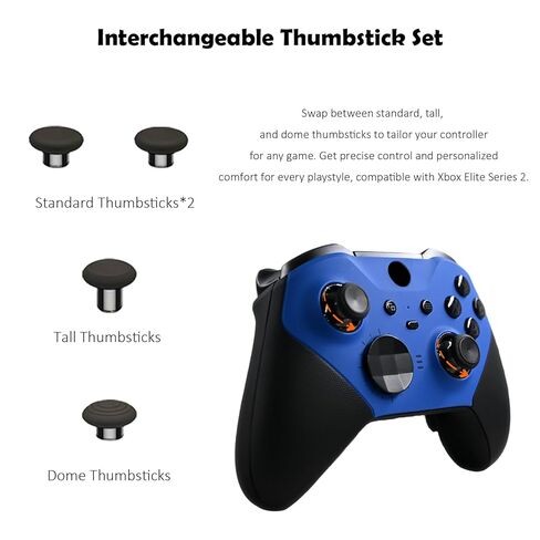 KanKanGou DIY Customised Elite Series 2 Controller Compatible for Xbox Elite Series 2 Controller-Vest Blue,Gaming Controller Compatible With Xbox Series S/X,Xbox One,with Accessory Bag [video game] in Saudi Arabia