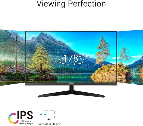 ASUS 24 inch 120Hz Gaming Office Computer Monitor (VY249HGR) - 1080p(Full HD), IPS, 120Hz, 1ms, Adaptive Sync, Eye Care Plus, Blue Light Filter, Flicker Free, SmoothMotion, DisplayWidget, 3yr warranty in Saudi Arabia