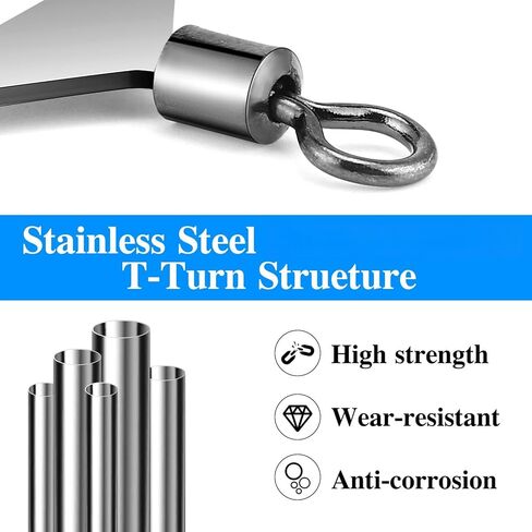 35Pcs 3 Way Swivel Fishing Set, 7 Sizes Stainless Steel 3 Way Rolling Swivels(10#, 8#, 6#, 4#, 2#, 1/0#, 3/0#) for Saltwater Freshwater, Fishing Rigs Tackle in Kuwait