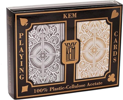 KEM يلعب أوراق السهم الأسود والذهبي بجسر جسر Jumbo Index Praiting ، Arrow Black/Gold ، 1017402 in Saudi Arabia