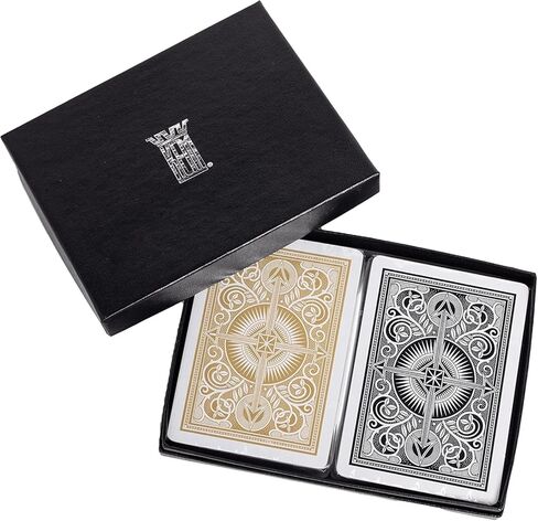 KEM يلعب أوراق السهم الأسود والذهبي بجسر جسر Jumbo Index Praiting ، Arrow Black/Gold ، 1017402 in Saudi Arabia
