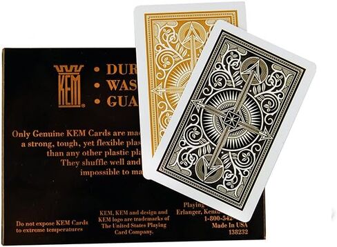 KEM يلعب أوراق السهم الأسود والذهبي بجسر جسر Jumbo Index Praiting ، Arrow Black/Gold ، 1017402 in Saudi Arabia