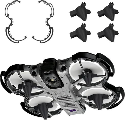 2 in 1 Anti-Collision Protection Set for DJI AVATA 360, Propeller Guard Protector & Landing Gear, Drone Accessories for DJI Avata 360, Black in Saudi Arabia