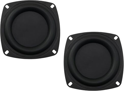 2PCS 4 Inch Woofer Diaphragm Iron Rubber Composite Diaphragm 4.1x4.5 inch Passive Radiator Membrane Speaker Audio DIY Repair Replacement Parts for Audio Systems in Saudi Arabia