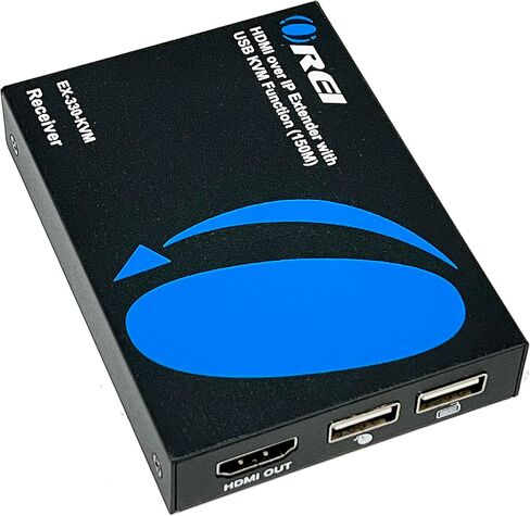 OREI KVM Over IP HDMI Extender Over LAN, Single CAT5e/CAT6A/CAT7 Cable Output1080p PC Control - Up to 492 Ft - Remote Keyboard Mouse USB Control - Over Home Network in Saudi Arabia