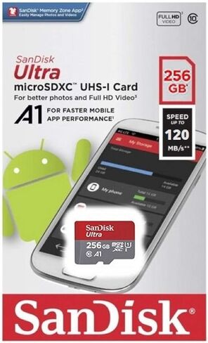 بطاقة ذاكرة SanDisk Ultra MicroSDXC سعة 256 جيجابايت Insta360 تعمل مع كاميرا ONE RS مقاس 1 بوصة 360 (SDSQUA4-256G-GN6MN) U1 A1 فئة 10 مع (1) كل شيء ما عدا قارئ بطاقات MicroSD من Stromboli in Saudi Arabia