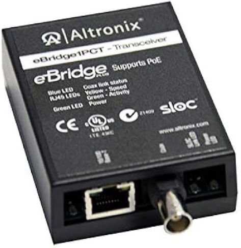 Altronix EBRIDGE1PCT IP And PoE Over Coax Transceiver in Saudi Arabia