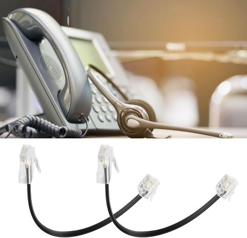 2 قطعة RJ45 (8P8C) أنثى إلى RJ11 (6P4C) كابل محول ذكر لتوصيل الهواتف التناظرية من خلال كابل إيثرنت in Kuwait