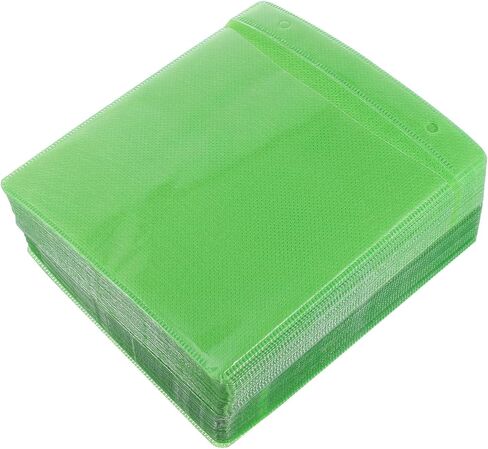 SHINEOFI 200pcs CD DVD Plastic Storage Sleeves 12cm Media Organizer Holders for Car Home Office Travel Random Color in Saudi Arabia