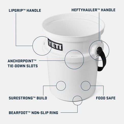 YETI Loadout 5-Gallon Bucket, Impact Resistant Fishing/Utility Bucket, Seafoam in Saudi Arabia