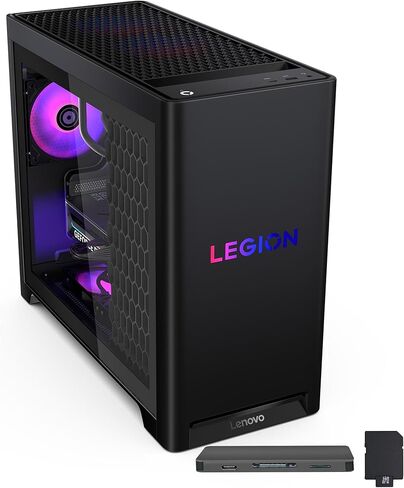 كمبيوتر مكتبي للألعاب Lenovo Legion Tower 5i، Intel Ultra 7 265F، GeForce RTX 5070 12GB GDDR7، 64GB DDR5، تخزين 3 تيرابايت (2 تيرابايت SSD + 1 تيرابايت إرساء)، صوت عالي الدقة، تبريد RGB، Wi-Fi 6E، Win11 Pro، أسود in Saudi Arabia