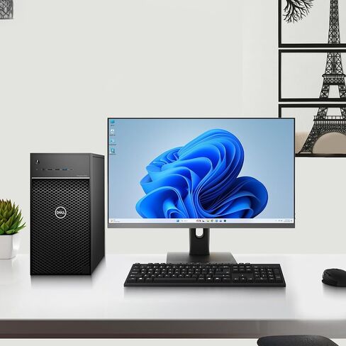كمبيوتر سطح المكتب Dell Precision 3630 Tower - Intel Core i7-8700 الجيل الثامن - ذاكرة الوصول العشوائي DDR4 سعة 16 جيجابايت - SSD سعة 256 جيجابايت - لوحة المفاتيح والماوس - شبكة Wi-Fi مدمجة - Windows 11 Pro - كمبيوتر محطة عمل للأعمال (متجدد) in Kuwait