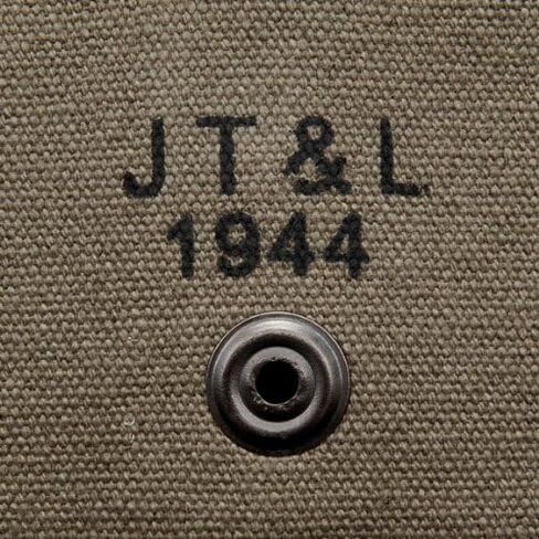 الحقيبة الأمريكية WW2 M1 Carbine Buttstock Type Pouch OD باللون الأخضر تحمل علامة JT&L® 1944 in Kuwait
