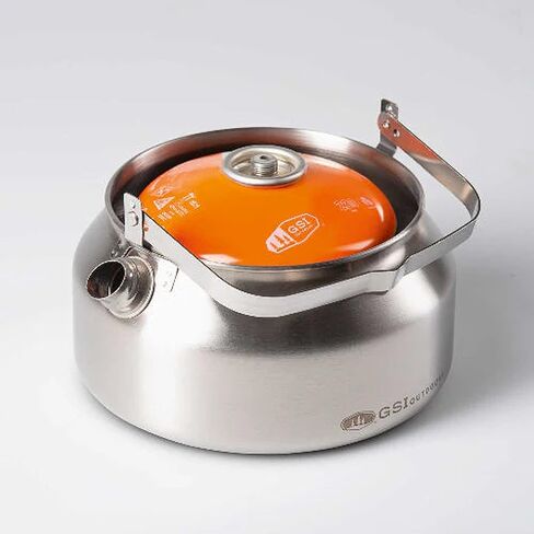 GSI Outdoors Glacier Stainless Steel Tea Kettle 1 qt. - Camping, Outdoors, & RV in Saudi Arabia