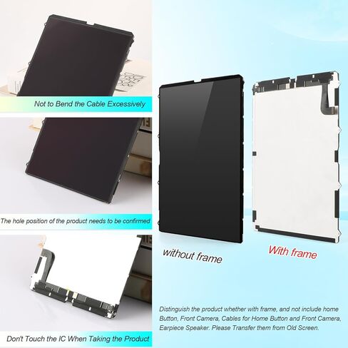 بديل شاشة iPad 10th Gen 2022 10.9 بوصة لجهاز iPad A2696 A2757 A2777 مجموعة إصلاح مجموعة الشاشة (شاشة LCD + محول رقمي لشاشة تعمل باللمس) in Saudi Arabia