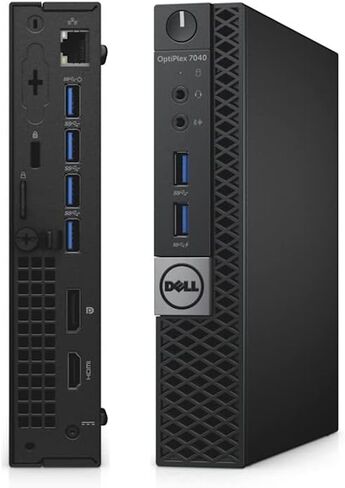 Dell Optiplex 7040 mini PC Desktop, Windows 11 Tiny Computer, Intel Core i5-6500T, 8GB RAM, 256GB SSD, RGB Keyboard, 4K Support (Renewed) in Saudi Arabia
