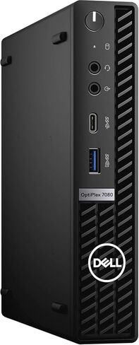 Dell OptiPlex 7080 Micro PC Tiny Desktop, Intel Core i5-10500T, 16GB RAM, 256GB SSD, Windows 11 Mini Computer, Keyboard and Mouse, WiFi, Bluetooth (Renewed) in Saudi Arabia