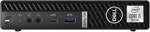 Dell OptiPlex 7080 Micro PC Tiny Desktop, Intel Core i5-10500T, 16GB RAM, 256GB SSD, Windows 11 Mini Computer, Keyboard and Mouse, WiFi, Bluetooth (Renewed) in Saudi Arabia
