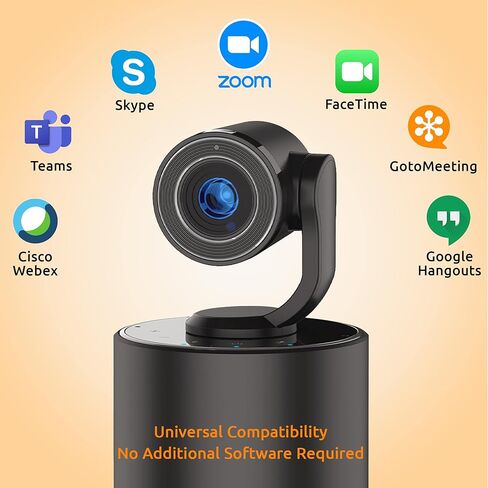 نظام مؤتمرات الفيديو TOUCAN Conference HD، كاميرا 1080P HD، مكبر صوت مع 4 ميكروفونات، كاميرا مؤتمرات USB للتوصيل والتشغيل للتكبير والفرق وGoogle Meet والمكتب والمنزل in Kuwait
