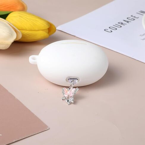 WLLHYF Cute Phone Charms Set Including Type C/USB C Dust Plug, Heart Grip Holder, Floral Keychain with Hook Compatible with Paperwhite 11th/12th Generation in Saudi Arabia