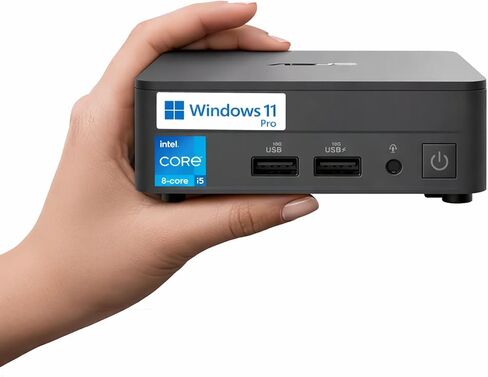 ASUS NUC 13 Pro Mini Desktop Computer, New Tall Version AI PC for Business&Home, Latest 13th Gen Intel Core i5-13420H, 8GB RAM, 128GB PCIe SSD, 2X HDMI + 2X Thunderbolt, Wi-Fi 6E, RJ-45, Windows 11 in Saudi Arabia