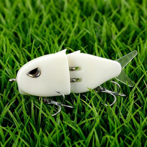 Glide Baits Jointed Swimbait, Freshwater/Saltwater Multi Jointed Swimbait Wobbler, Bass Pike Salmon Trout Muskie Fishing Lure, Amazing Fishing Gear Present for Family in Saudi Arabia