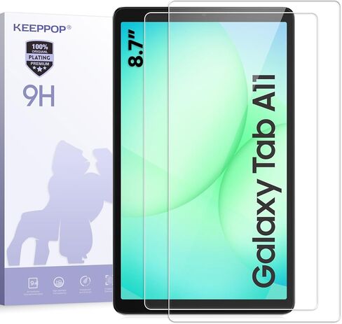 واقي شاشة لجهاز Galaxy Tab A11 / A9 (8.7 بوصة) 2025/2023، صلابة 9H، مضاد للخدش، زجاج مقوى [عبوتان] in Kuwait